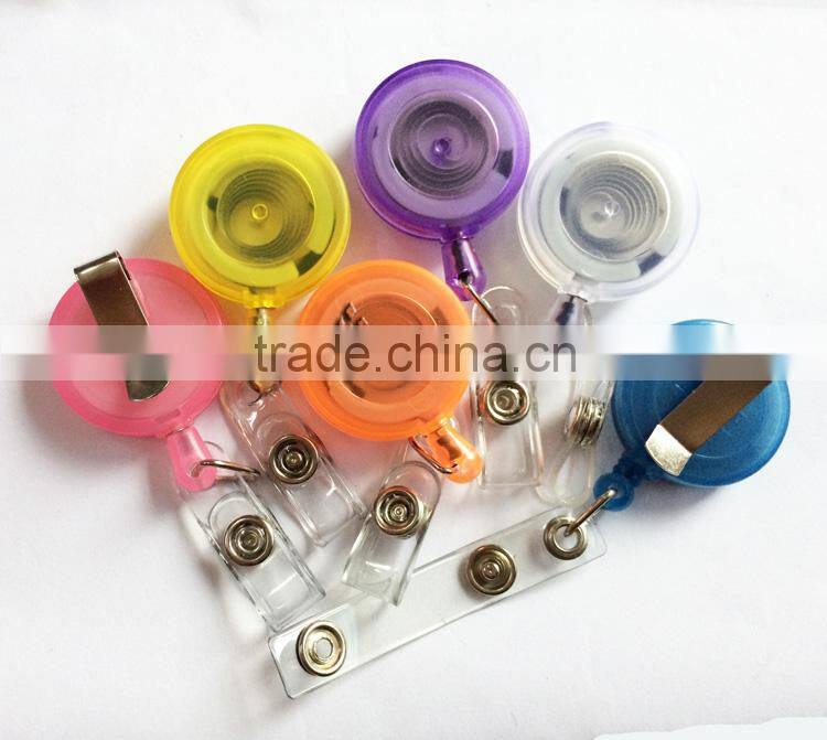 transparent retractable badge reel badge holder
