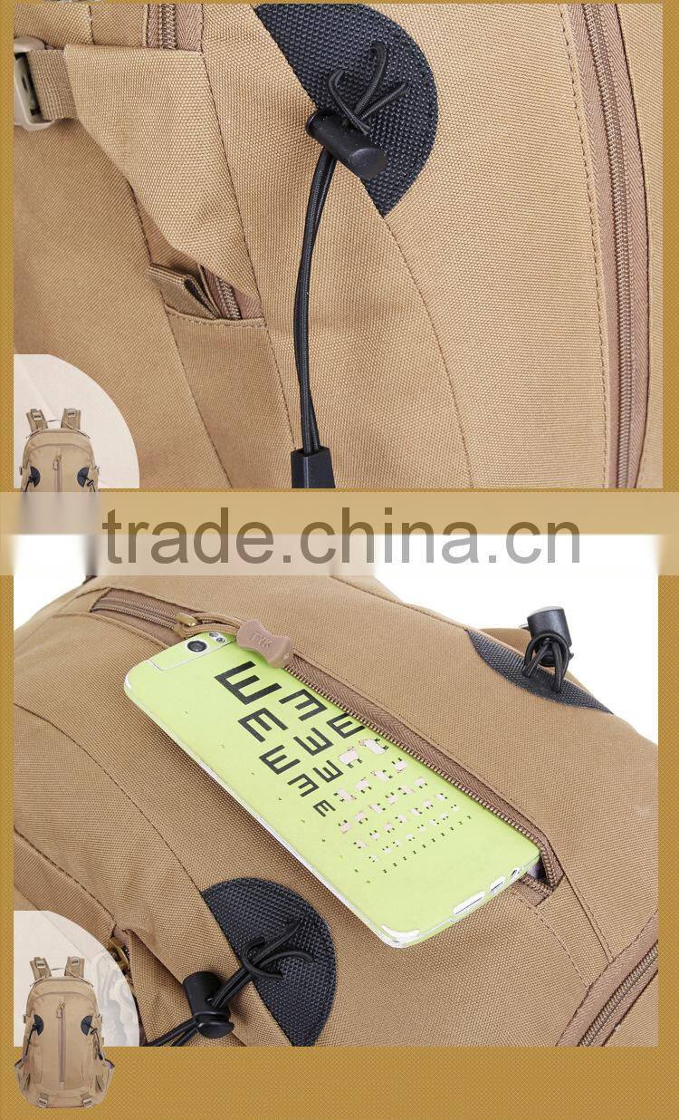 2016 Large capacity camouflage military backpack for outdoor activities
