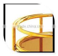 Collecting hotel service liquor trolley stainless steel cart with 4 wheels