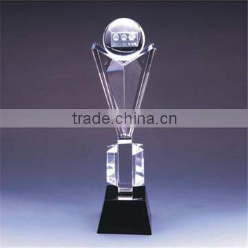 hot sale simple cheap crystal trophy award