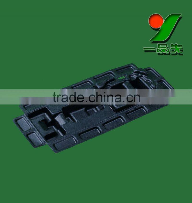 Black Color Biodegradable Toy Blister Packaging Thermoformed Fiber Packaging Trays