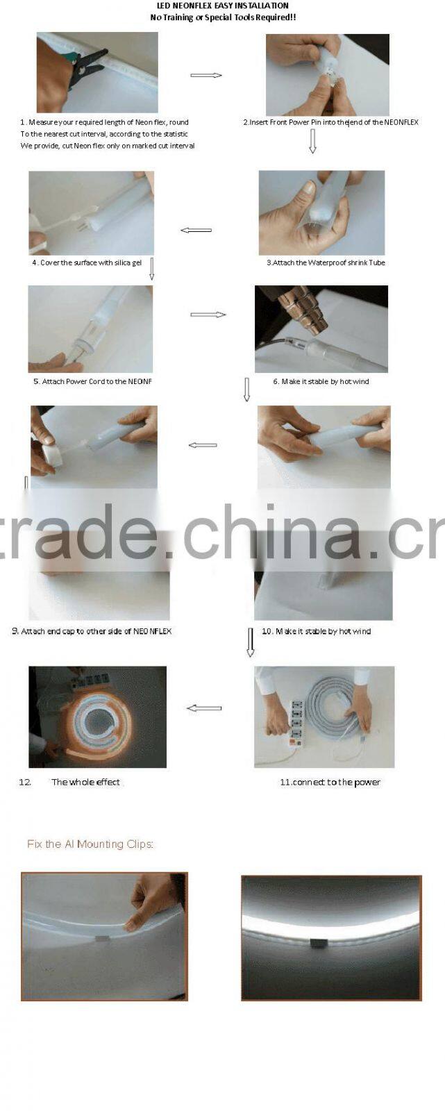 Dome Surface Led Pixel Flex Neon Light for Walkway Guiding-Line