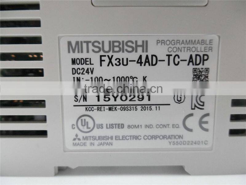 Original new FX3U-4AD-TC-ADP temperature sensor input module 4AI mitsubishi plc