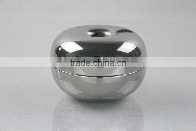 Apple-shaped Magnetic stainless steel cigar ashtray/cigarette ashtray