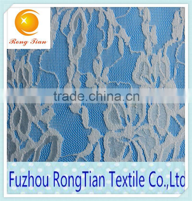 Fashional stetch mesh jacquard lace fabric for bridal dress
