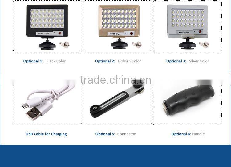 Rechargeable Small Battery Operated LED Light for Cameras Table & Smartphone LED-S60