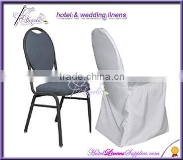 white basic poly chair covers, cheap banquet chair covers for sale