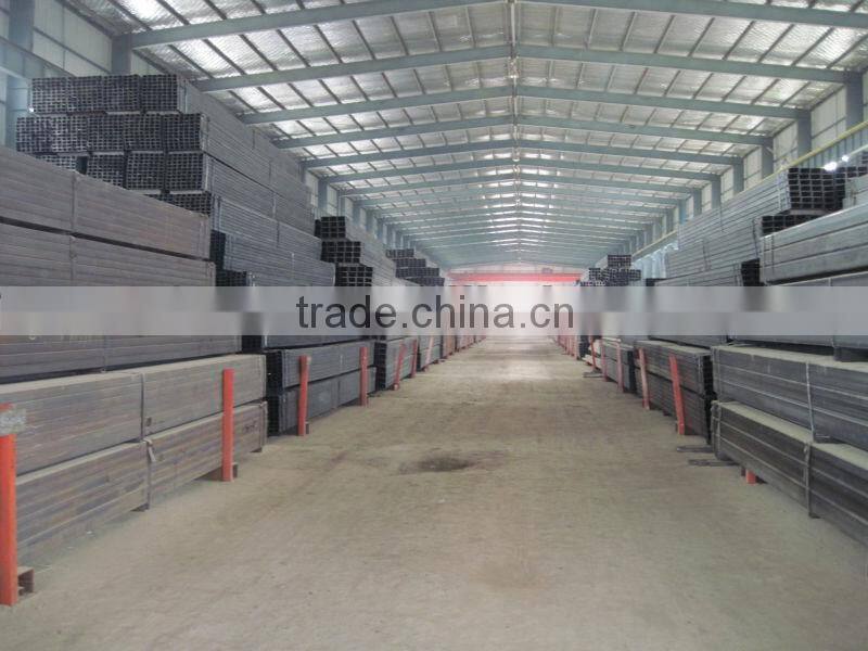 q235 black rectangular pipe with labs in our stock workshop
