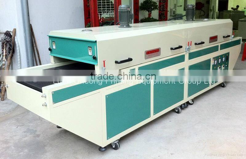 conveyor tunnel inks ir dryer ir hot drying tunnel for clothe and plastic