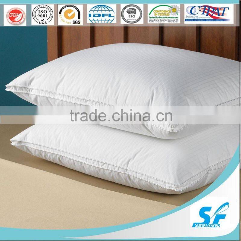hot sale duck goose down cushion insert cotton pillow