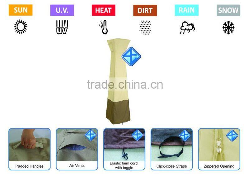 Outdoor weather protection heaters cover