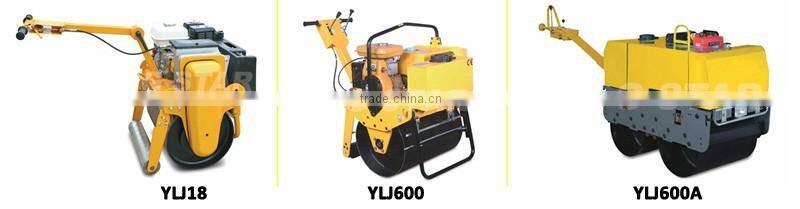 YLJ600A cheap price mini road roller compactor gasoline roller compactor
