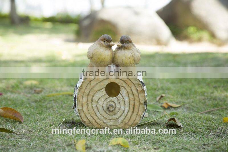 Animated home decoration resin bird crafts