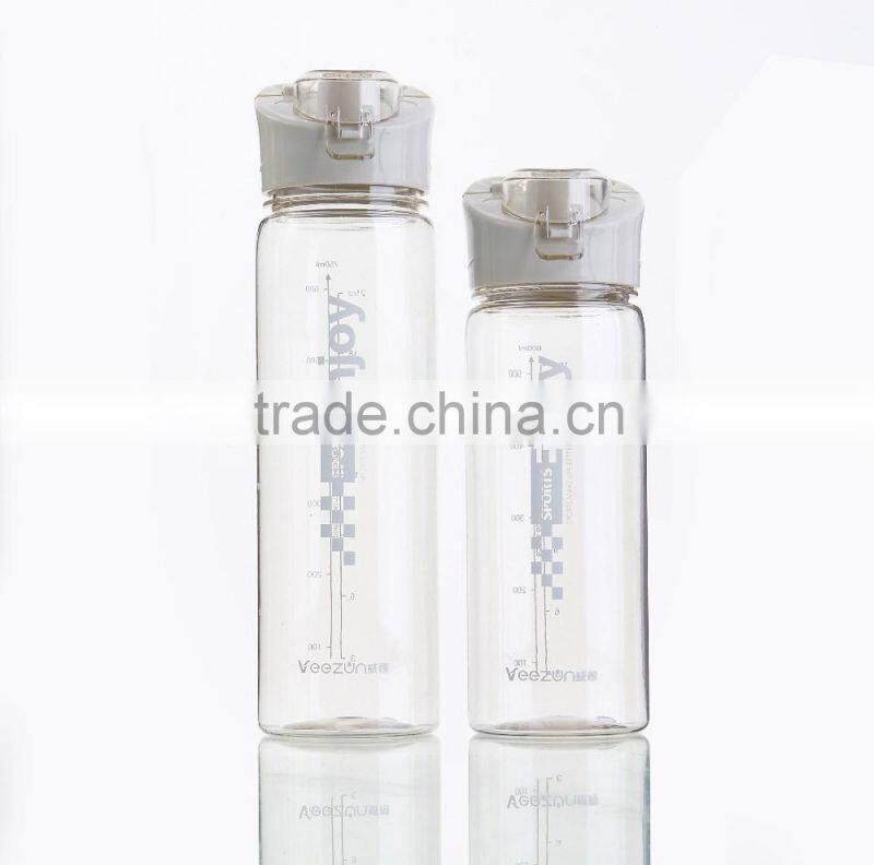 750ml plastic drinking water bottle/sports water bottle/plastic sports bottle with straw
