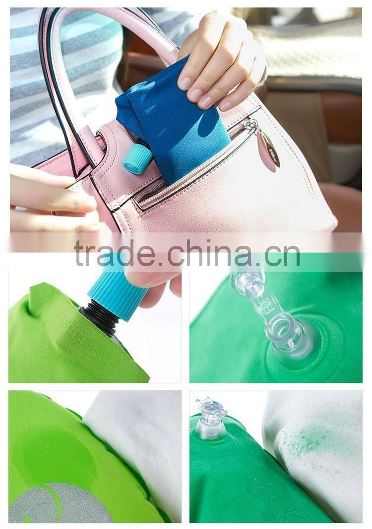 Super soft TPU inflatable travel U shape neck pillow