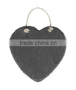 2012 hot sale Beautiful heart shape slate art and crafts art stone