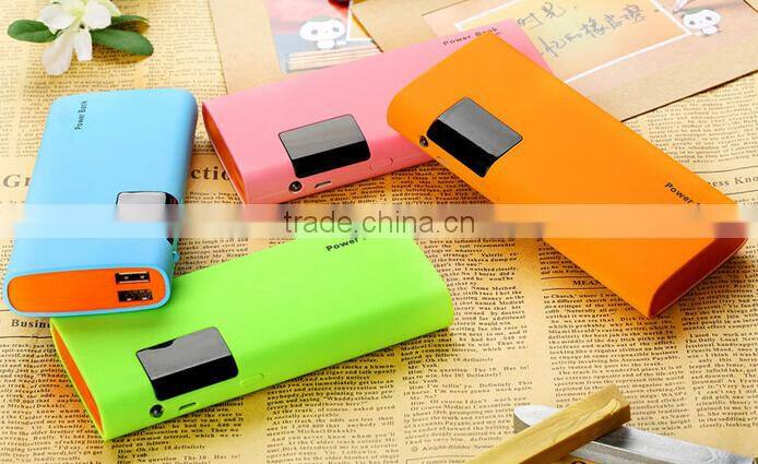 Factory hotly wholesale usb power bank 13000mah with colorful design