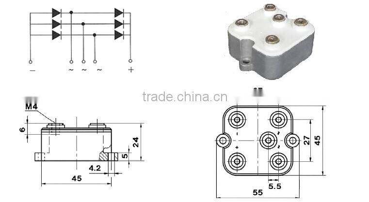 1600V bridge rectifier test
