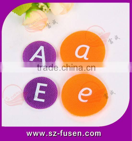 eco-friendly nylon magic hook and loop letters