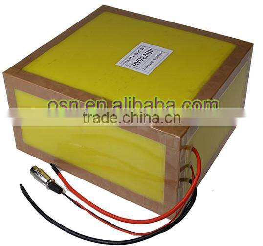 Deep cycle rechargeable lifepo4 battery 48V 36Ah for electric bicycle