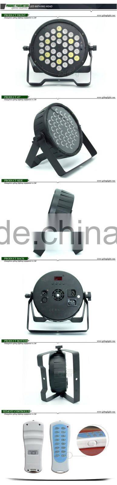 Guangzhou 36*1W RGBW led mini par can light with remote control