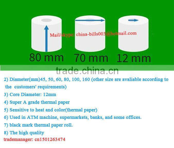 thermal paper jumbo rolls/ paper for printing money