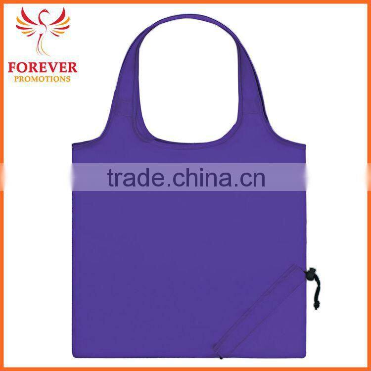 210 Denier Polyester With Self-contained Pouch Foldaway Tote Shopping Bag And 18" Handles