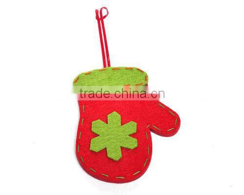 Woolen polyester felt Christmas tree hanger in shape of deer Forever felt Xmas tree hanger