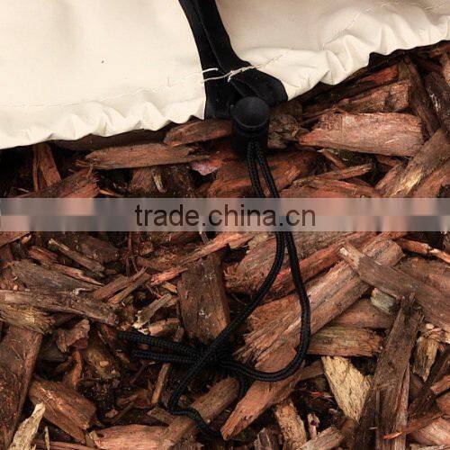 Heavy Duty Round Air Conditioner Cover, Black white, 34 X 30 Inch