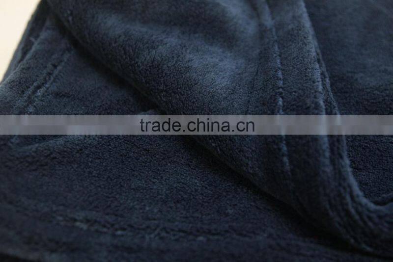Super soft luxury microfiber fleece blanket for airplane and travel