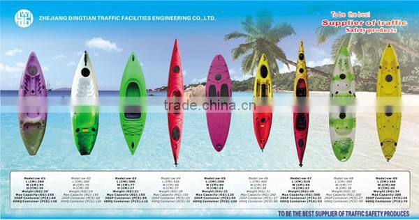 DINGWANG New kinds of single, double,sit in, sit on top Plastic Fishing Kayak