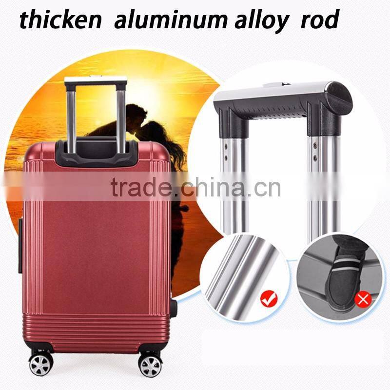 Matting PC Trolley Luggage Aluminum Frame Luggage