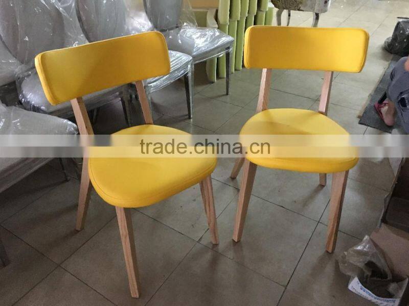 Best Sale Modern Cafe Chairs Resturant Dining Chair With PU Base B75#