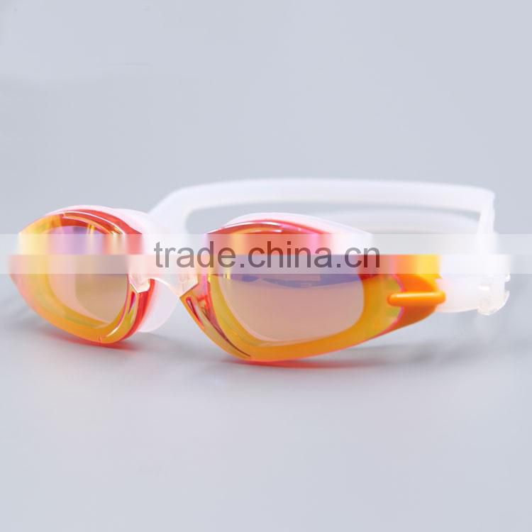High grade silicone cartoon child swimming goggles for kids