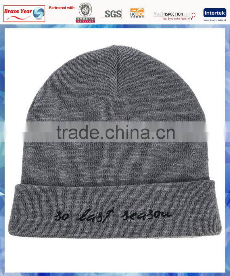 grey beanie hats for 2 dollar/polo winter hats/hats made of recycled materials