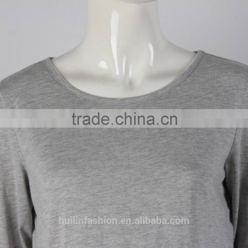 2015 OEM factory wholesale 100% cotton long sleeve T shirts maternity clothes