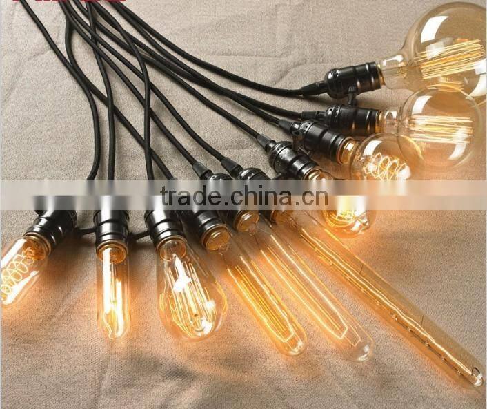 Retro Vintage style lighting gold Sopt glass lamp /G125 big globle eedison light bulb