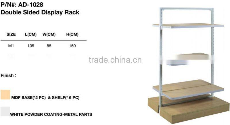 4 Layers Durable Double Sided Retail Clothing Store Display Furniture