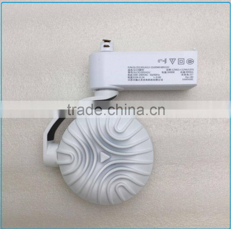 TIWIN 2015 Art Gallery Hot Sell Aluminum alloy Citizen Chip white black 100V 110V 220V 230V 240V 1200lm 15w COB led track light