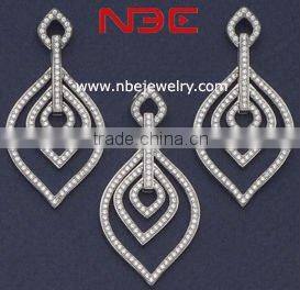 factory offer 925 sterling silver jewelery sets