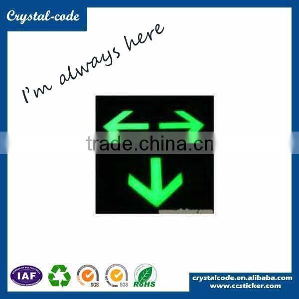 China supplier new products glow in the dark fluorescent alphabet sticker paper