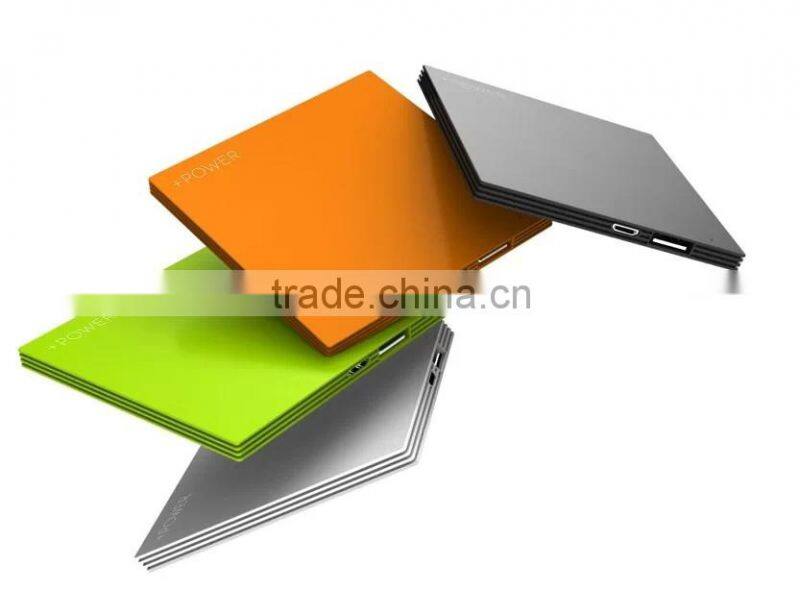 factory supply square shape design polymer battery portable power bank charger