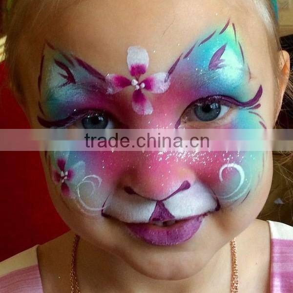 Halloween cartoon water transfer full face tattoo sticker makeup face stickers animal makeup face painting factory