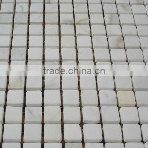 15x15 8mm thickness while marble mosaic HG-ST8014