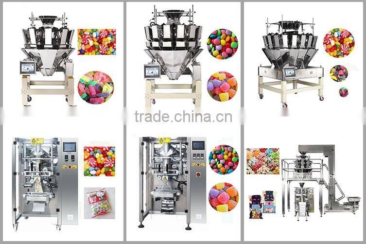 Automatic cotton candy chocolate weight packing machine system