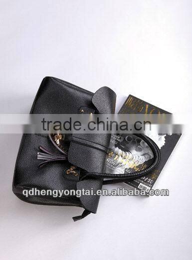 2016 Fashion PU leather handbag with chain