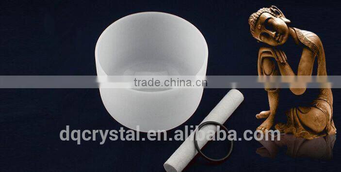 Frosted Chakra Crystal Singing Bowl