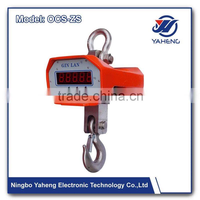 High Precision bench Scale sales HYCS 2 body scale 2000kg digital Weighing ocs crane Scale With Plate Ningbo China