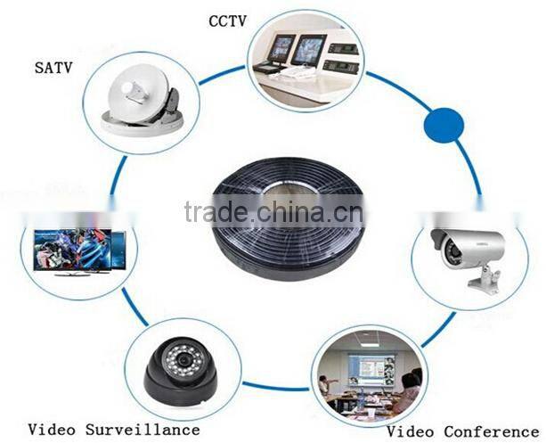 yueyangxing RGseries RG6 conductor CU CCS CCA coaxial cable PE PVC