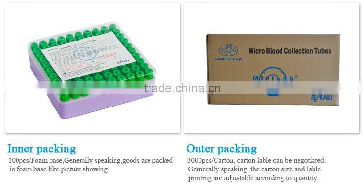 Factory direct supply free size dispossable blood collection tube